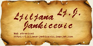 Ljiljana Jankićević vizit kartica
